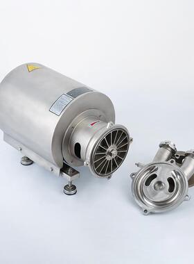 直科顿304不锈自吸QAW泵卫钢生级双头CIP回程泵家供节厂能静音