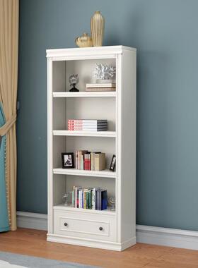 实木书纳柜儿储童书架白色梯形收置物XTH架欧陈列架学生落地书橱