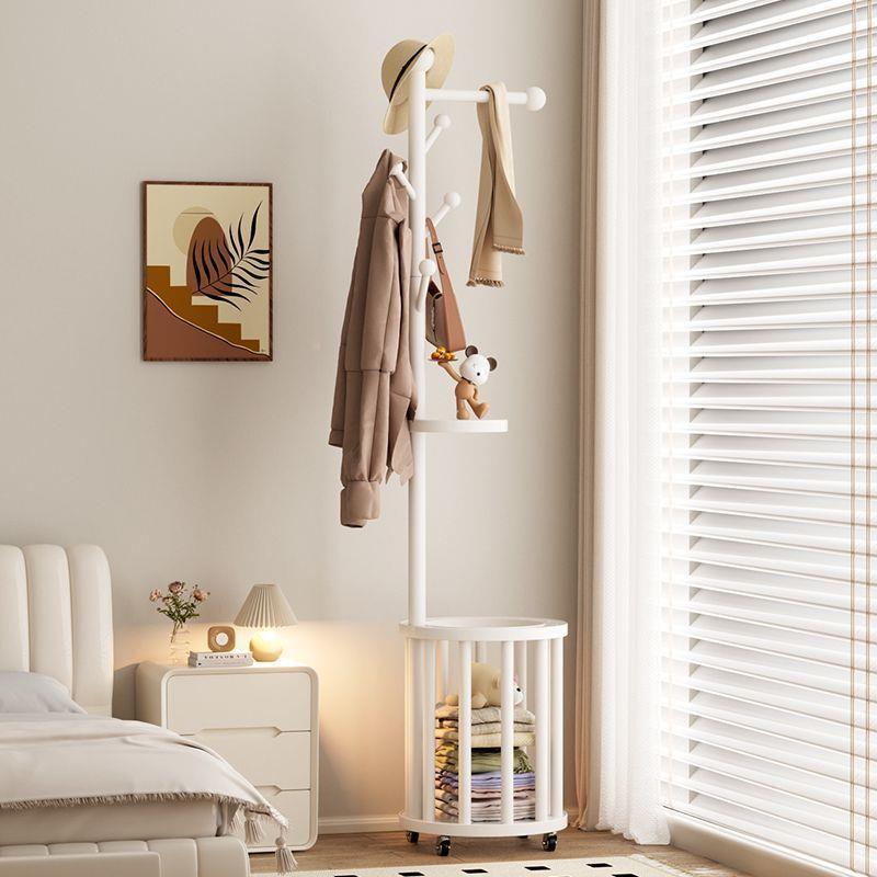 木衣架落衣帽架实地卧室家多功能脏衣用985篓置物架移动立式挂衣