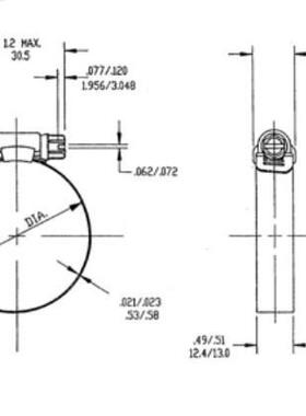 PRECISONSBRAND全不锈钢B-H系卡列软管夹I箍HCL抱箍