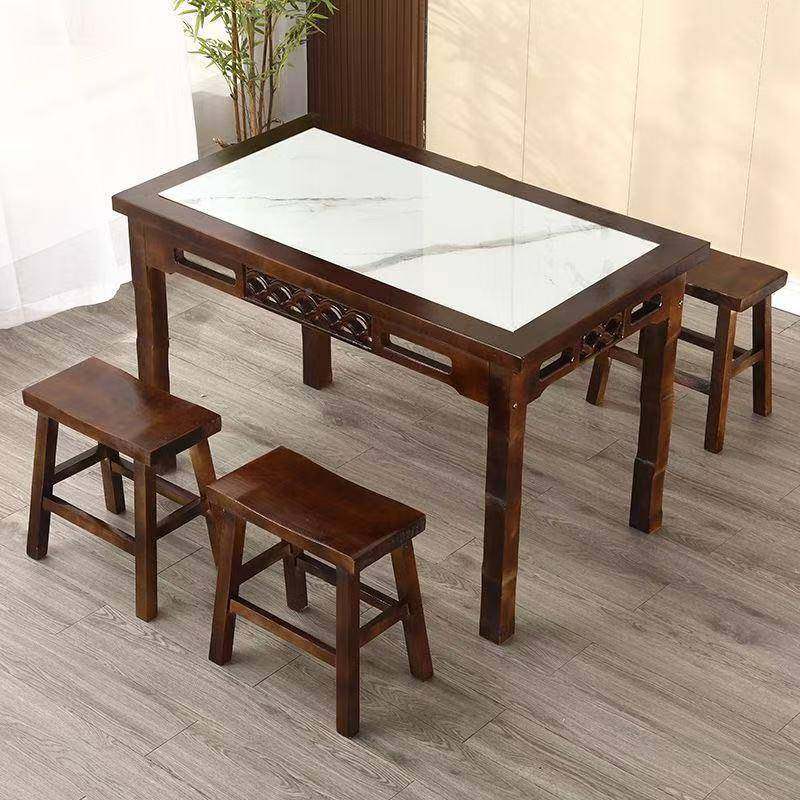 碳化式烧实木饭店餐桌餐桌椅桌985椅吃面馆早餐小店烤长中方形组,商业/办公家具,餐桌椅系列,淘宝优惠券,粉丝福利购,淘宝优惠卷