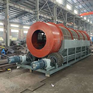 昌亿无轴滚筒筛 轮胎传动筛分设备 不锈钢条缝筛 用于砂锡矿分选