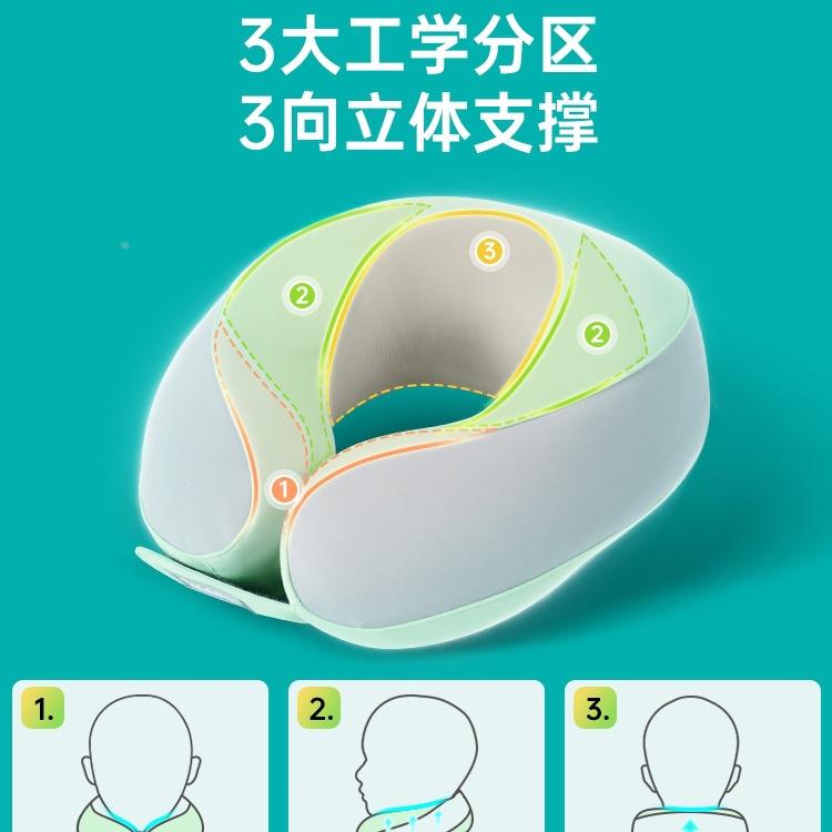 婴儿宝F955H5M5儿u童型枕飞机枕宝安全座椅头枕护颈枕车用记忆棉U