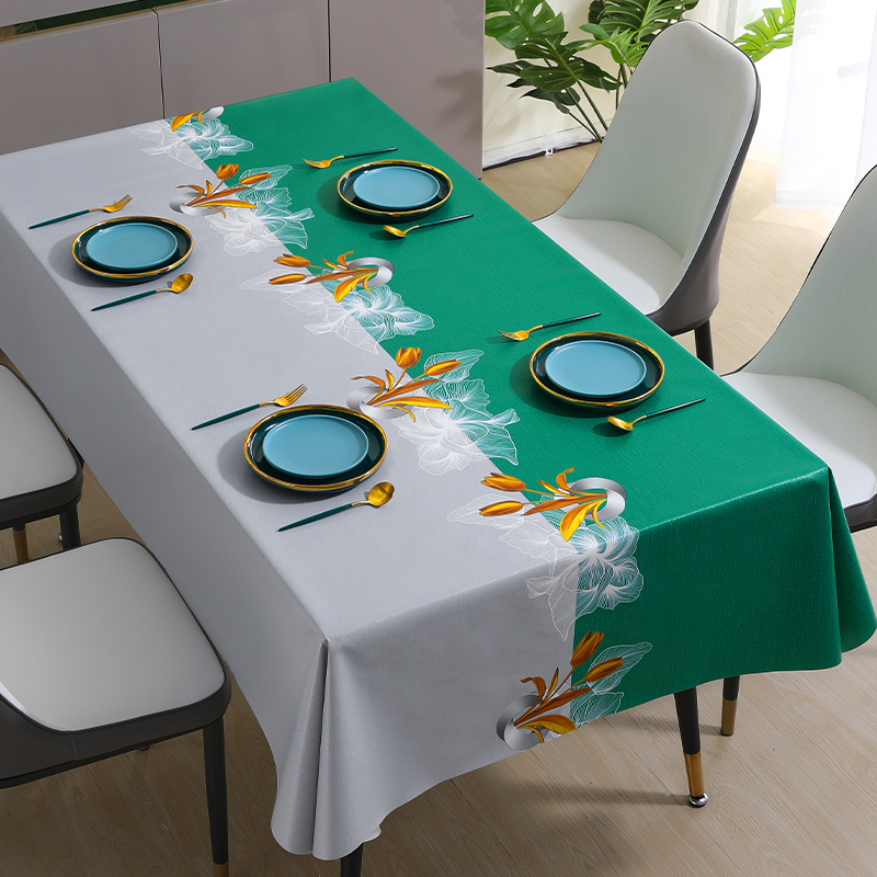 桌布防水防油免洗pvc餐桌垫茶几长方形客厅家用高级感台布布艺
