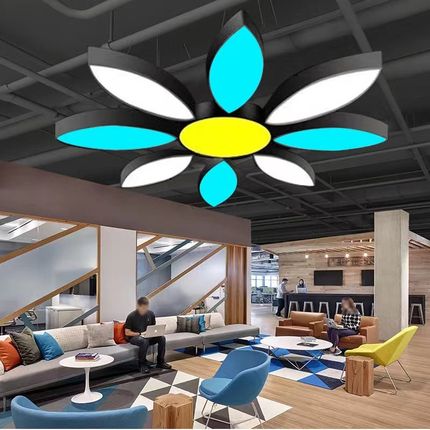 led叶子花瓣造型灯创意异形 超市商场健身房店铺展厅工业风吊线灯