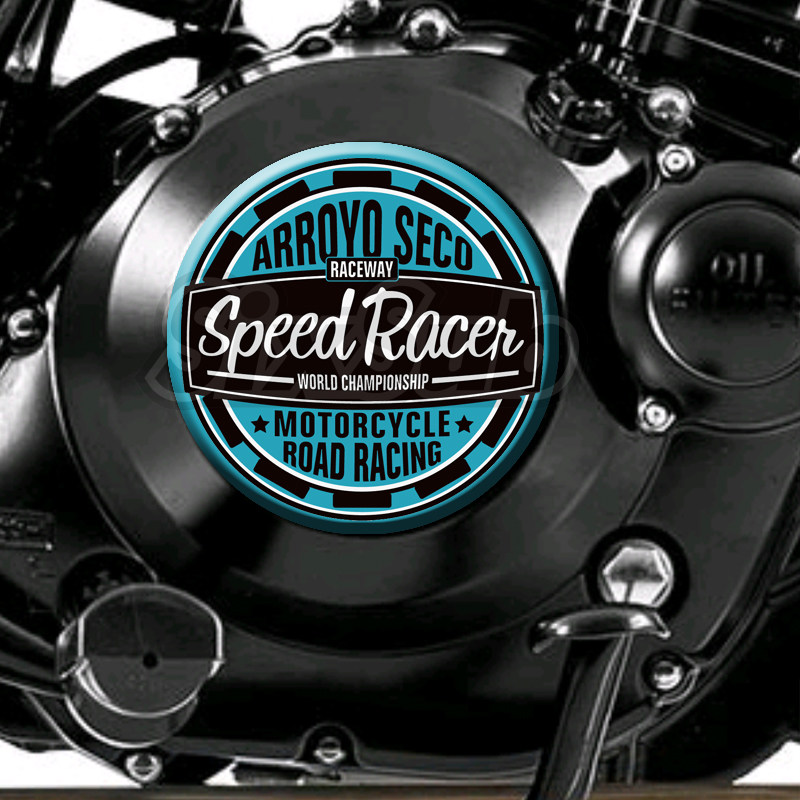 适用于大脚怪攀爬者发动机离合器盖装饰耐热水晶胶车贴个性机车