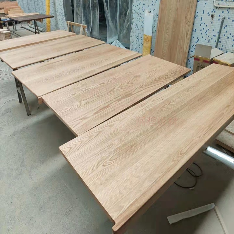 定制北美樱桃木红橡木黑胡桃窗台板飘窗实木板木料加工木条造型