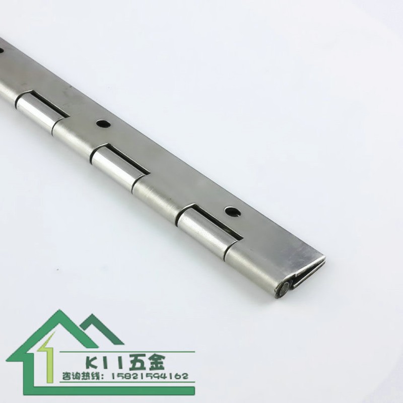 不锈钢长合页广告机箱长条排链38mm1.8米1.5mm厚长排铰链柜门合页