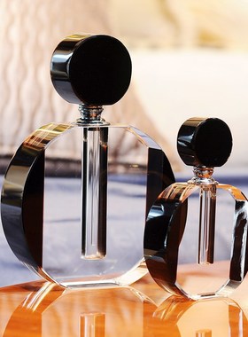 欧式水晶玻璃香水瓶摆件 样板房摆件酒柜梳妆台香水瓶装饰品摆件