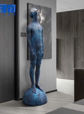 抽象雕塑摆件样品屋展示中心酒店客厅玄关现代落地人物创意装饰艺