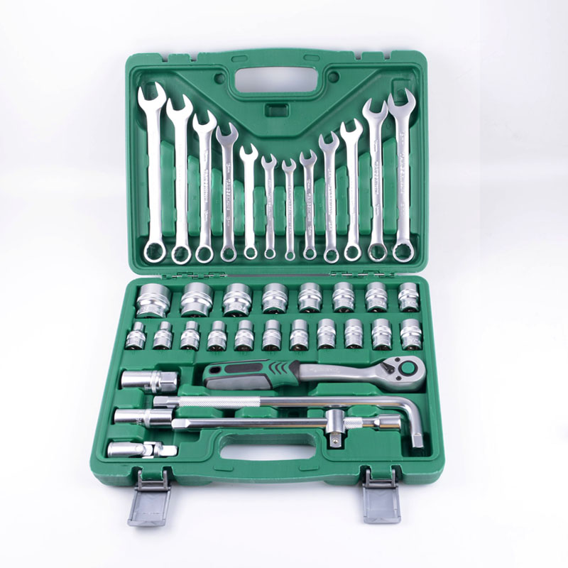 38件套汽车维修组套工具套筒扳手组合工具37件套装扳手组合套