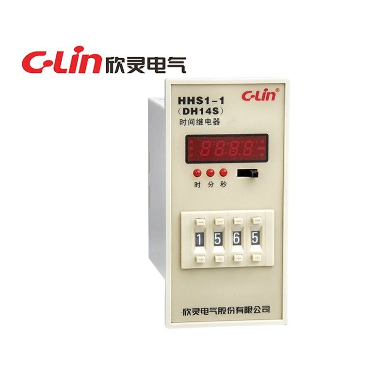 C-Lin欣灵HHS1-1时间继电器DH14S数显延时继电器时间可调JSS26A