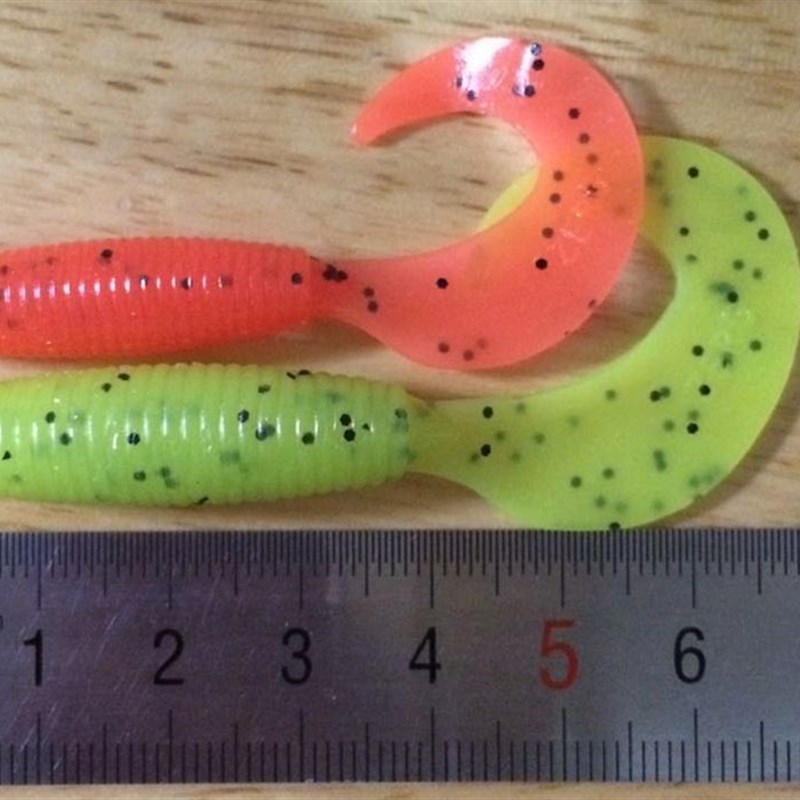 【鳜鱼专杀】ZERG 虫族 GRUB 寸3寸 卷尾蛆 路亚软饵软虫大包