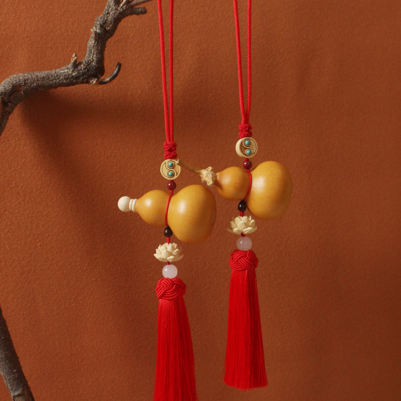 精品小葫芦挂件大门对门客厅卧室玄关新房入住红色流苏莲花招财挂