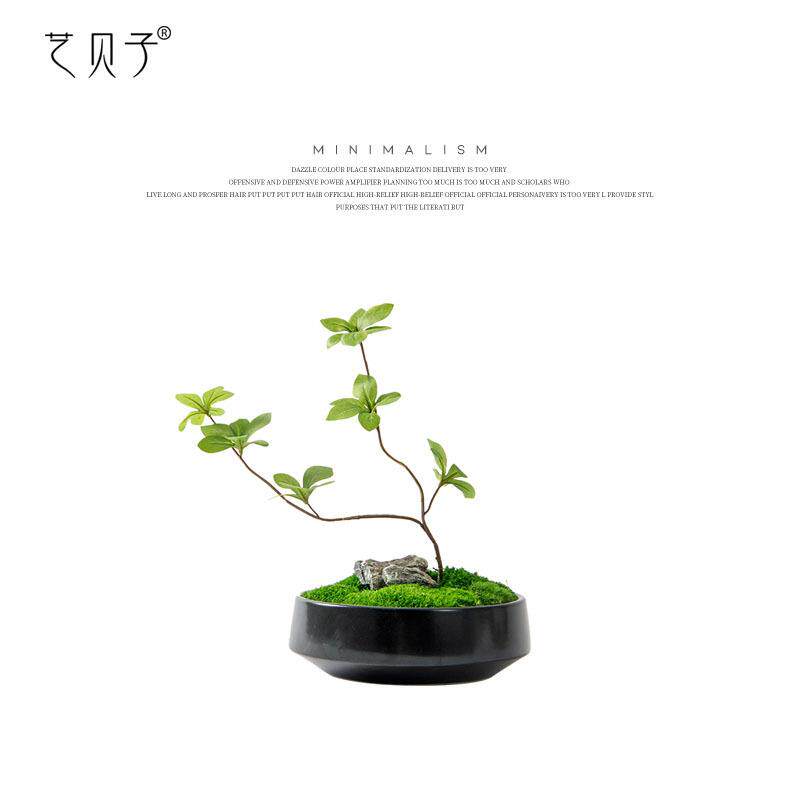 新中式仿真花艺永生装饰品样板间餐厅茶几茶室软装桌面摆件