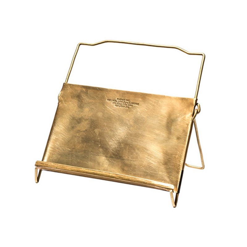 PUEBCO黄铜书本展示架书托陈列架书本唱片摆架杂志架IPD架