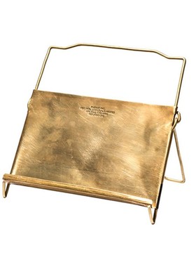 PUEBCO黄铜书本展示架书托陈列架书本唱片摆架杂志架IPD架