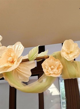 校园主题栏墙面装饰珠光雪梨纸幼儿园吊饰环创空中挂饰装饰绿色系