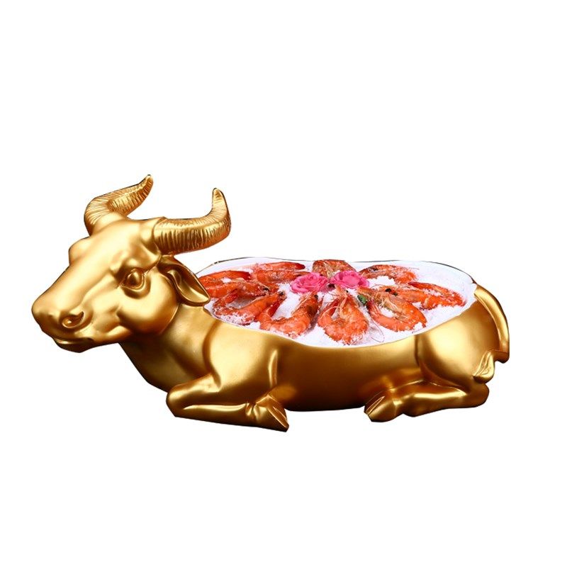 树脂刺身船刺身盘拼盘海鲜冰盘日料餐具鱼生三文鱼盘子火锅毛肚盘