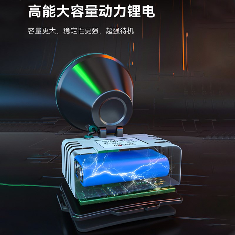 奇量新款LED头灯P100强光充电超亮远射防水大功率头戴式强光头灯