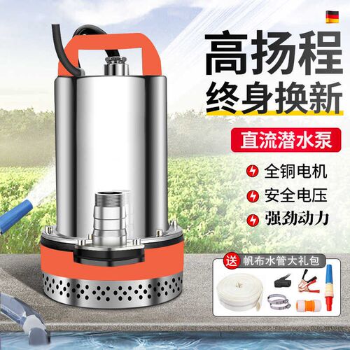 直流潜水泵家用电瓶车小型通用抽水机高扬程农用灌溉24V48V60V72V