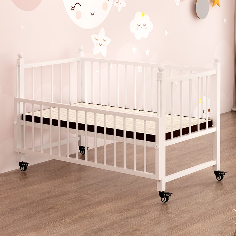 可移动四面护栏床边铁艺婴幼儿加高拼接床大人可睡儿童围栏床