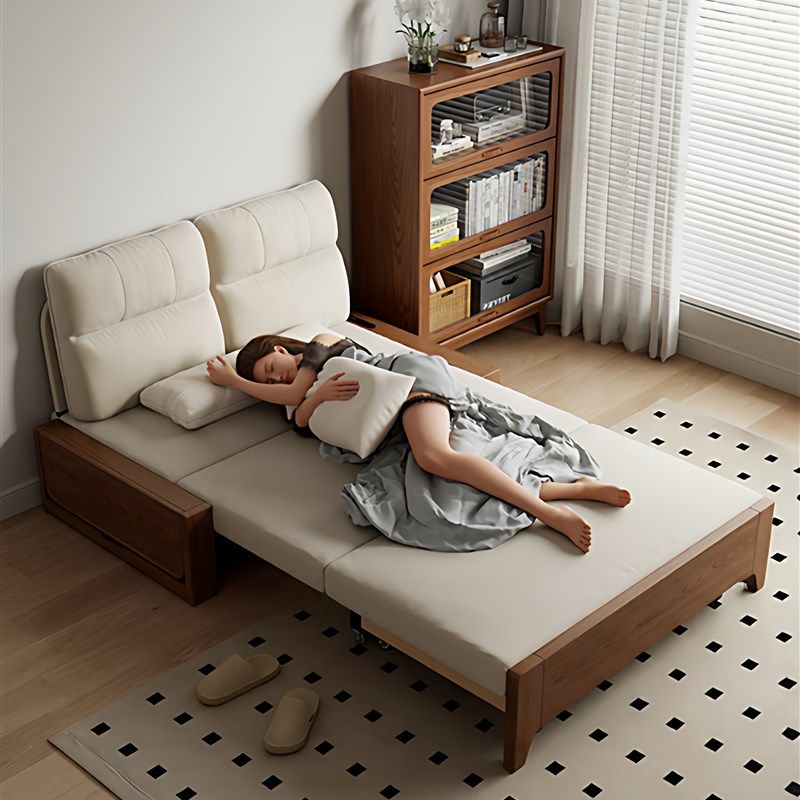 沙发床可折叠两用2025新款小户型客厅1米5双人沙发可变床实木沙发