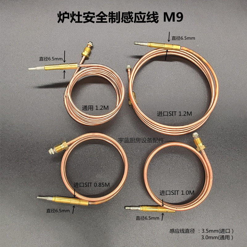 裕富宝佳斯特新粤海烤炉安全制感应线 M9温度传感器 SIT热电偶
