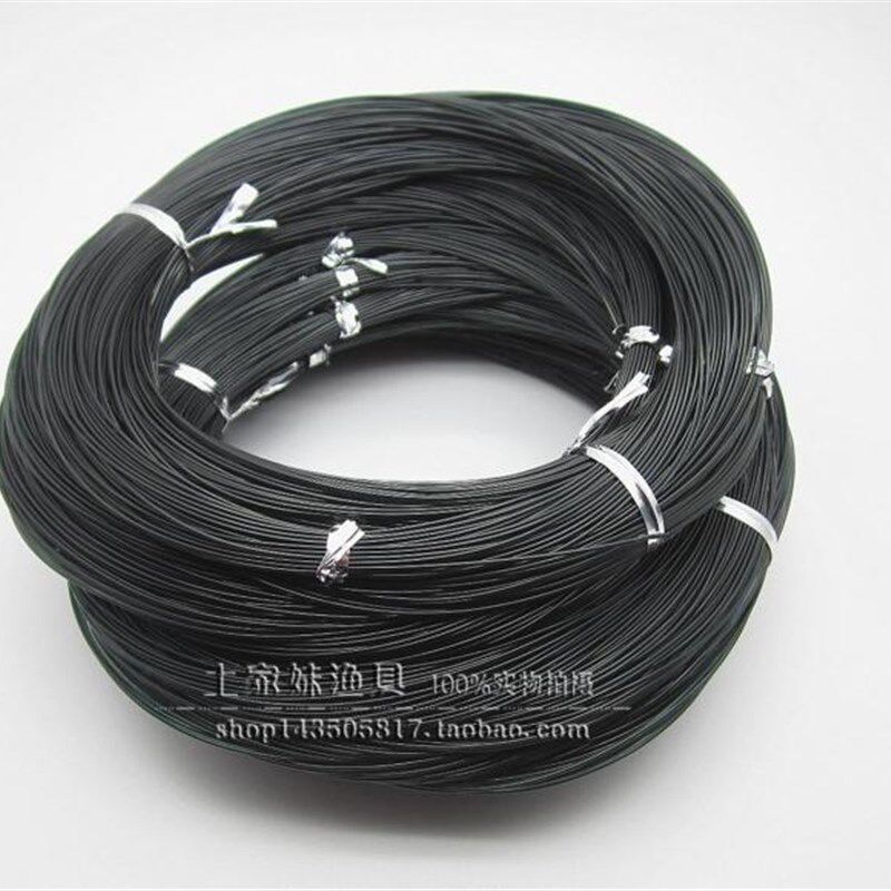 土家妹黑色鱼线硬调优质尼龙鱼线 主线子线超强拉力黑色渔线