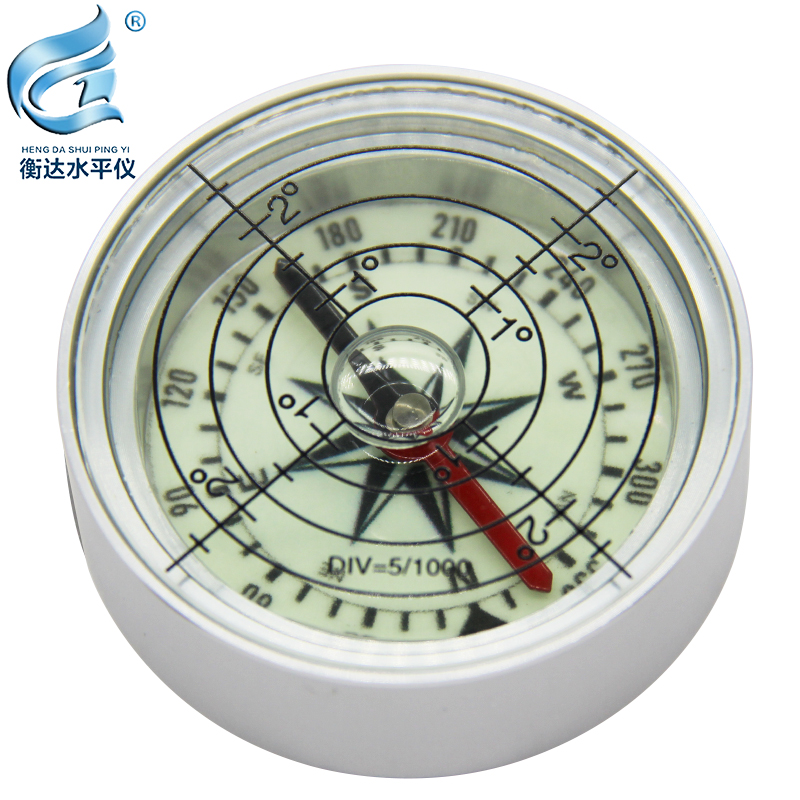 地质罗盘仪多功能指南针夜光万向水平仪高精度便携水准仪水平气泡