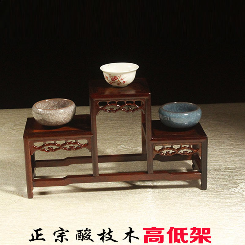 盆景架多宝架红木长方形底座实木花瓶摆件茶壶花盆石头木座展示架