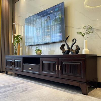 现乌代新中古电视无品牌/柜金木式高端木材客复厅茶几电视柜组合