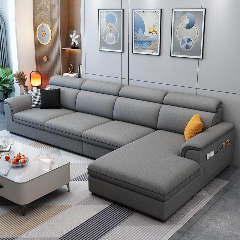 沙发洗客厅布艺沙发简约YHG现代小型猫抓皮济免户经实惠型网红款