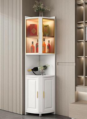 转角柜边墙角三角置拐角边角圆物架角落收QVZ纳储物客厅卧室弧直