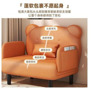 单双人两折叠阳沙CVD发床小户型午睡台客厅多功能用折叠时床临留