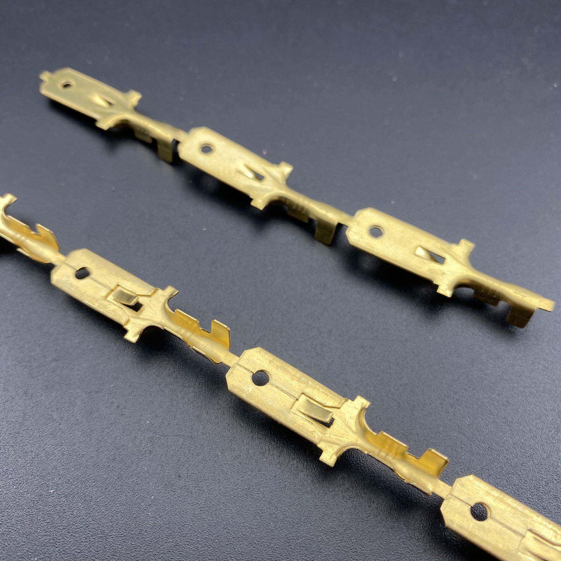 87.片直VKY连带插250插片端子连绕插端簧端子冷压子