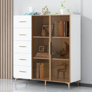 式8V五斗柜玻璃门简约现代抽屉收纳五柜卧柜子储物柜轻奢斗室DSV