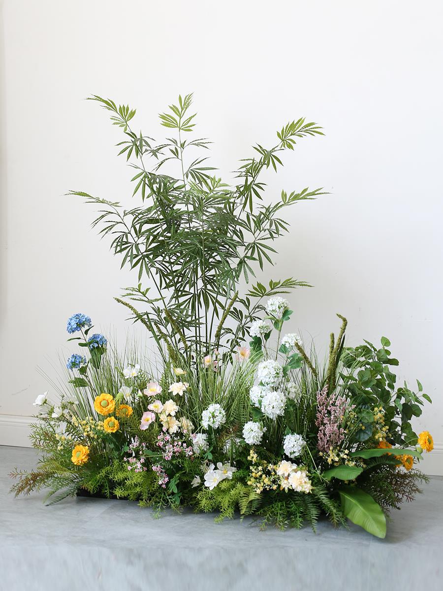 仿真芦苇草丛落地花艺摆件
