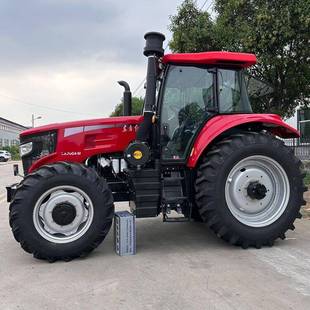 东方LX2004农用四轮拖拉机机水旱两红大桥四无品牌 驱旋用耕犁地