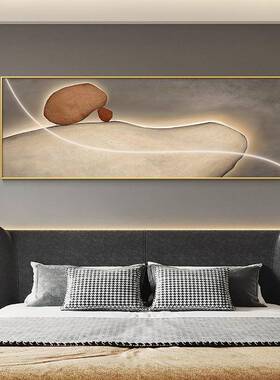 现代轻奢酒店房间画客厅UON沙发画挂石来装运转卧室油主卧床头饰