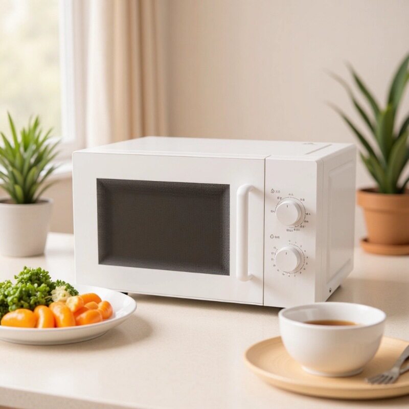 跨境新品20L全自动欧式多功能家用小型机械转盘式光波烘烤微波炉