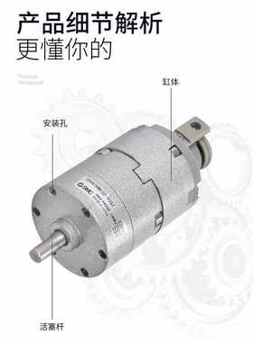 SMC原装气动叶片式旋转摆动气缸CRB2BW10/20/30-90度180度270度SZ