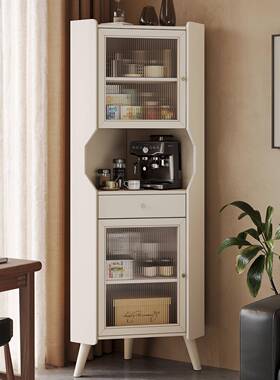 实木角柜51930角置边物架一体靠墙家用客角厅落转三角柜小户型拐