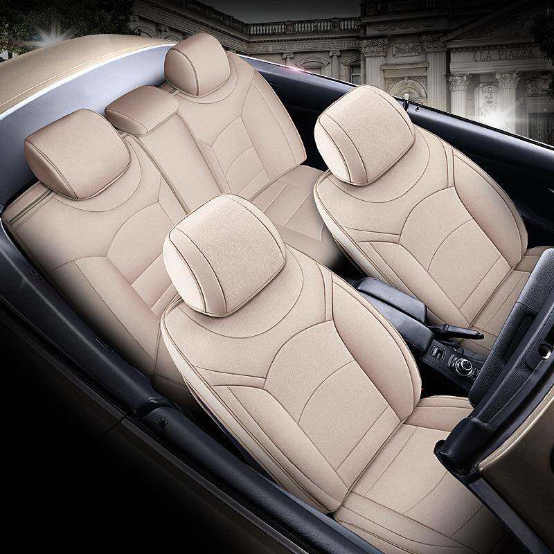 一车版全包围透气亚麻专车专用舒XBE适座椅套四季坐通用一座五汽
