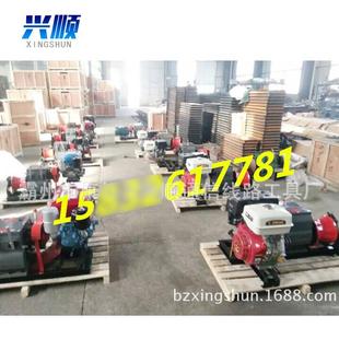 现汽机油机动绞货磨机3T3T柴油机柴油机动磨工程绞施工配件绞磨收