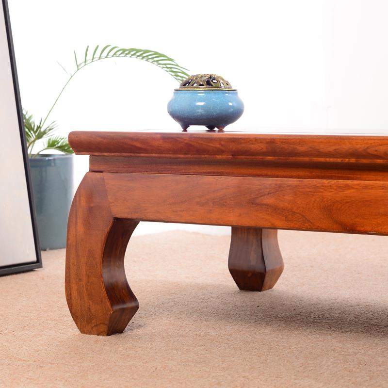 A1榻0L饭实木炕桌几矮桌吃桌茶桌飘窗榻米桌子F76HTT8H明清古典中