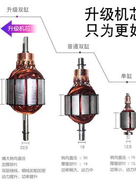 车80765载充气泵双缸高压打便胎携式小轿车轮车用气泵筒电动汽12v