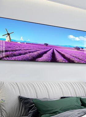 室床装饰画客厅TIX沙发卧墙面壁画酒店头宾馆房间衣草薰紫色风景