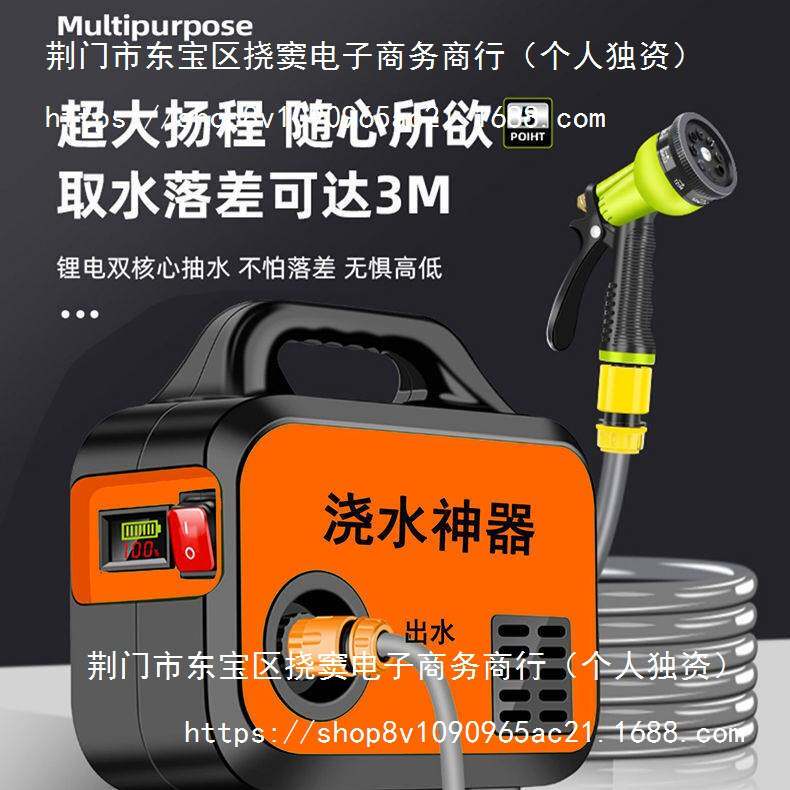 抽水泵小型充电式菜地浇水机淋浇菜浇地家用锂电抽水机灌溉机