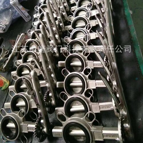 D71X-16RL不锈钢316L对夹蝶阀 橡胶密封 球墨铸铁 不锈钢CF3M材质